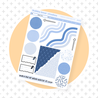 Hobonichi Cousin DAILY - Snow Cold Page 4 - Extras Bubba Bear Studios Hobonichi Cousin DAILY - Snow Cold Stationery