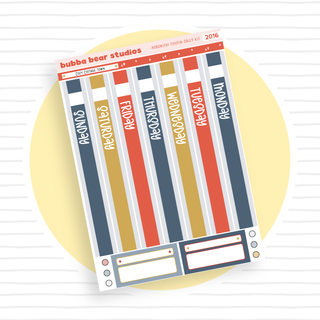 Hobonichi Cousin DAILY - Cozy Cottage Town Page 1 - Date Cover Strips Bubba Bear Studios Hobonichi Cousin DAILY - Cozy Cottage Town Stationery