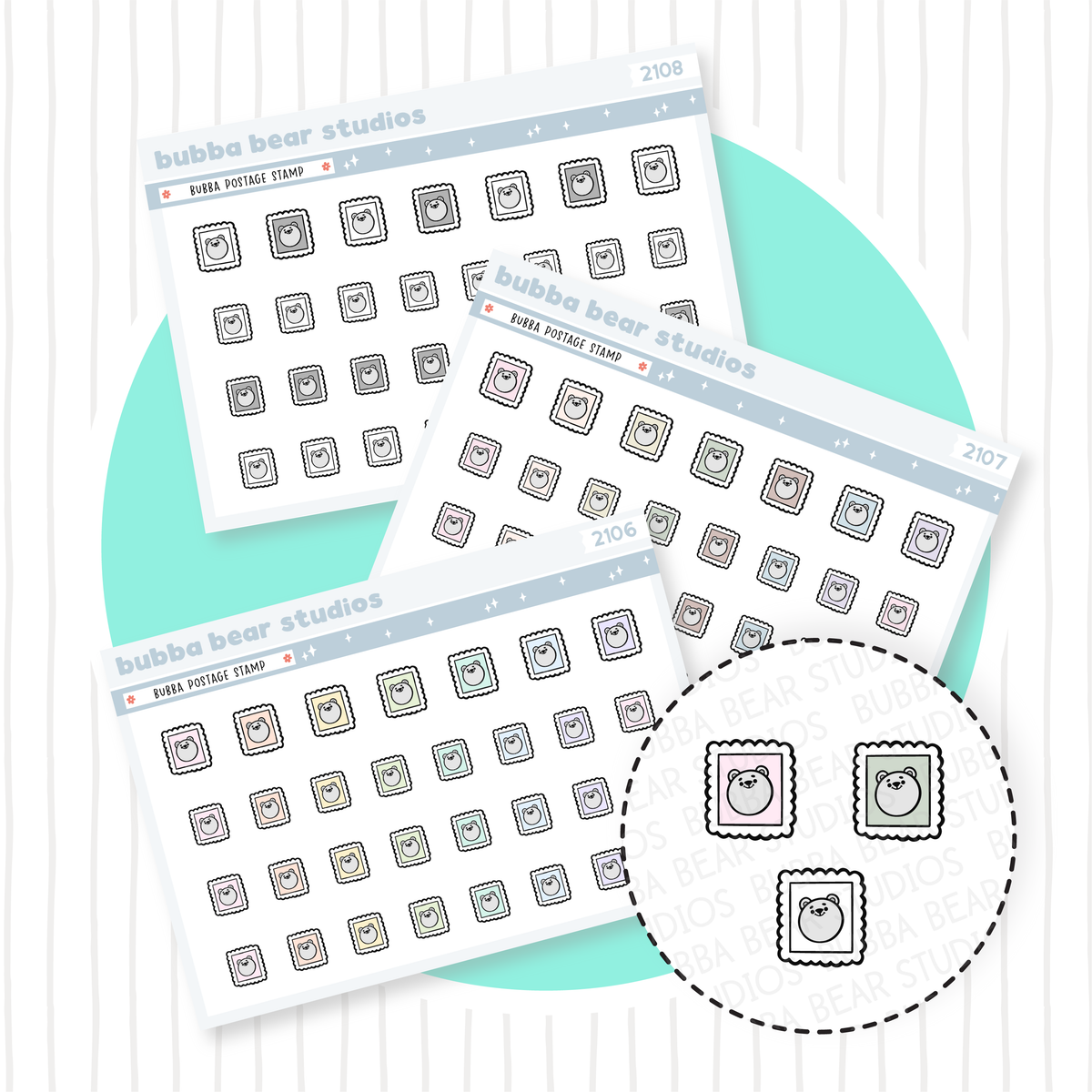 Bubba Postage Stamp Bubba Bear Studios bubba-postage-stamp-bubba-bear-studios