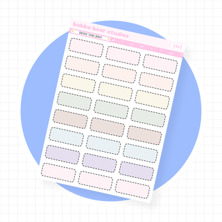 Dashed Third Boxes Standard Muted Bubba Bear Studios Dashed Third Boxes