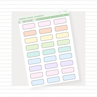 Dashed Third Boxes Mini Colorful Bubba Bear Studios Dashed Third Boxes