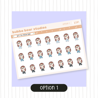 WTF You Mean Babe Option 1 Bubba Bear Studios WTF You Mean Babe Stickers