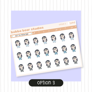 WTF You Mean Babe Option 3 Bubba Bear Studios WTF You Mean Babe Stickers