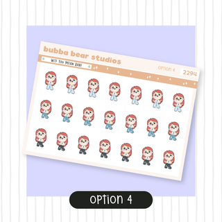 WTF You Mean Babe Option 4 Bubba Bear Studios WTF You Mean Babe Stickers