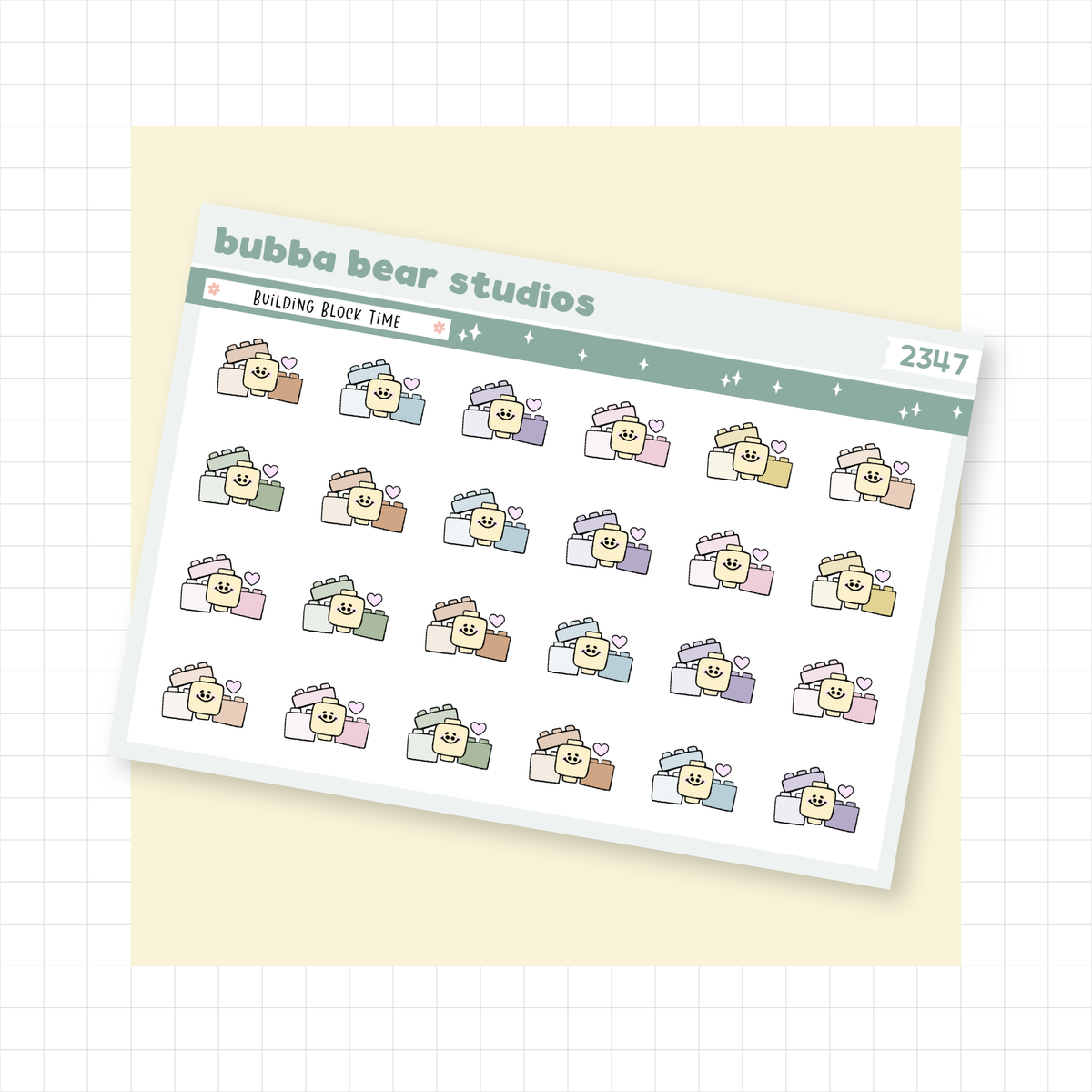 Time calpak Block Sticker