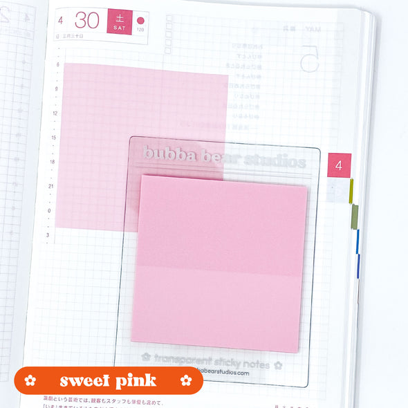 3" x 3" Square | Transparent Sticky Notes