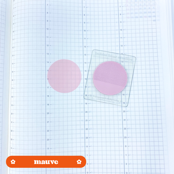1.2" Diameter Circle | Transparent Sticky Notes