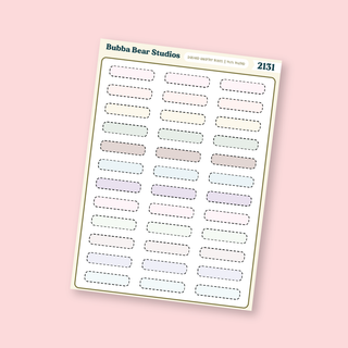 Dashed Quarter Boxes