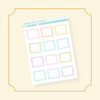 Lined Solid Square Box Bubba Bear Studios Lined Solid Square Box Stickers