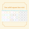 Lined Solid Square Box Bubba Bear Studios Lined Solid Square Box Stickers
