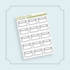 Daisy Title Bar Boxes Bubba Bear Studios Daisy Title Bar Boxes Stickers
