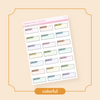 Appointment Highlight Bullet Box Standard Colorful Bubba Bear Studios Appointment Highlight Bullet Box Stickers