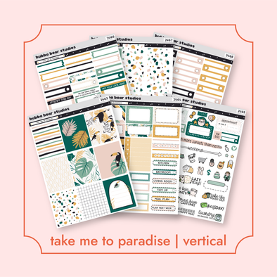 VERTICAL - Take Me To Paradise VERTICAL Full Kit Bubba Bear Studios VERTICAL - Take Me To Paradise Stickers