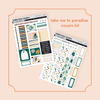 HOBONICHI COUSIN - Take Me To Paradise Full Hobonichi Cousin Kit Bubba Bear Studios HOBONICHI COUSIN - Take Me To Paradise Stickers