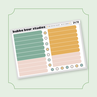 Hobonichi Cousin DAILY - Take Me To Paradise Bubba Bear Studios Hobonichi Cousin DAILY - Take Me To Paradise Stickers