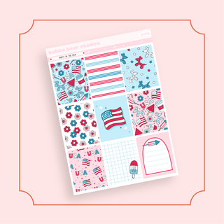 VERTICAL - Party In The USA VERTICAL Page 1 - Full Boxes Bubba Bear Studios VERTICAL - Party In The USA Stickers