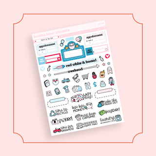 VERTICAL - Party In The USA VERTICAL Page 3 - Icons Bubba Bear Studios VERTICAL - Party In The USA Stickers