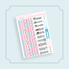 MINI - Party In The USA Page 3 - Washi and Text Bubba Bear Studios MINI - Party In The USA Stickers