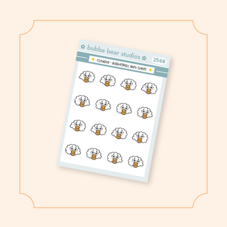 Cloudia - Basketball Mini Sheet Bubba Bear Studios Cloudia - Basketball Stickers