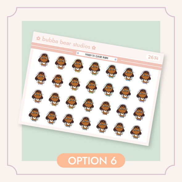 Ready To Clean Babe Option 6 Bubba Bear Studios Ready To Clean Babe Stickers