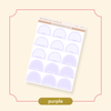 Arched Vertical - Framed Arch Date Covers Purple Bubba Bear Studios Arched Vertical - Framed Arch Date Covers