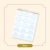 Arched Vertical - Framed Arch Date Covers Blue Bubba Bear Studios Arched Vertical - Framed Arch Date Covers