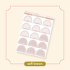 Arched Vertical - Framed Arch Date Covers Soft Brown Bubba Bear Studios Arched Vertical - Framed Arch Date Covers