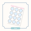 Arched Vertical - Framed Circle Date Covers Blue Bubba Bear Studios Arched Vertical - Framed Circle Date Covers