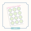 Arched Vertical - Framed Circle Date Covers Green Bubba Bear Studios Arched Vertical - Framed Circle Date Covers