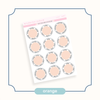 Arched Vertical - Framed Circle Date Covers Orange Bubba Bear Studios Arched Vertical - Framed Circle Date Covers