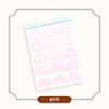 Arched Vertical - Framed Arch Sidebar Stickers Pink Bubba Bear Studios Arched Vertical - Framed Arch Sidebar Stickers