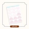 Arched Vertical - Framed Arch Sidebar Stickers Soft Pink Bubba Bear Studios Arched Vertical - Framed Arch Sidebar Stickers
