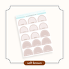 Arched Vertical - Framed Arch Sidebar Stickers Soft Brown Bubba Bear Studios Arched Vertical - Framed Arch Sidebar Stickers