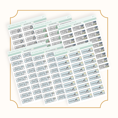 Weather Blocks Standard Buy All (Set of 6 with snow) Bubba Bear Studios Weather Blocks Stickers