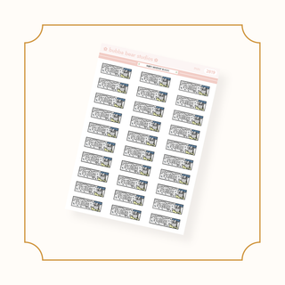 Weather Blocks Mini Rainy Bubba Bear Studios Weather Blocks Stickers