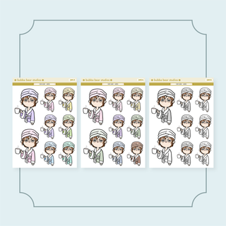 Robe Babes - Jumbo Option 1 Bubba Bear Studios Robe Babes - Jumbo Stickers