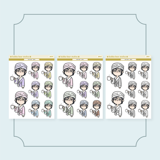 Robe Babes - Jumbo Option 3 Bubba Bear Studios Robe Babes - Jumbo Stickers