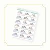 DNF Book Bear Box Standard Muted Bubba Bear Studios DNF Book Bear Box Stickers