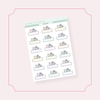 DNF Book Bear Box Mini Colorful Bubba Bear Studios DNF Book Bear Box Stickers