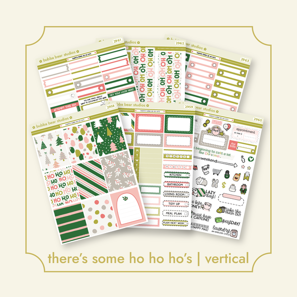 VERTICAL - There's Some Ho Ho Ho's VERTICAL Full Kit Bubba Bear Studios VERTICAL - There's Some Ho Ho Ho's Stickers