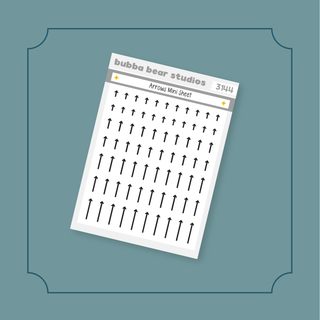 Arrows Mini Sheet Bubba Bear Studios Arrows Stickers