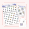 Paw Icon Square Buy All (Set of 2) Bubba Bear Studios Paw Icon Square Stickers