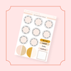 VERTICAL - Farrah BBS PLANNER - ARCHED VERTICAL ADD-ON - Framed Circle Bubba Bear Studios VERTICAL - Farrah Stickers