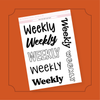 Weekly Text Insert Cover Sticker Bubba Bear Studios Weekly Text Insert Cover Sticker Stickers