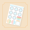 VERTICAL - Beach You To It BBS PLANNER - ARCHED VERTICAL ADD-ON - Framed Circle Bubba Bear Studios VERTICAL - Beach You To It Stickers