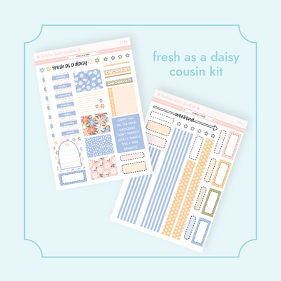 HOBONICHI COUSIN - Fresh As A Daisy Full Hobonichi Cousin Kit Bubba Bear Studios HOBONICHI COUSIN - Fresh As A Daisy Stationery