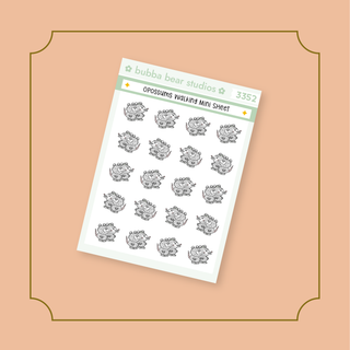 Opossums Walking Mini Sheet Bubba Bear Studios Opossums Walking Stickers