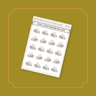Otters Couples Massage Mini Sheet Bubba Bear Studios Otters Couples Massage Stickers