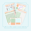 Hobonichi Cousin DAILY - Life is a Roller Coaster Bubba Bear Studios Hobonichi Cousin DAILY - Life is a Roller Coaster Stickers