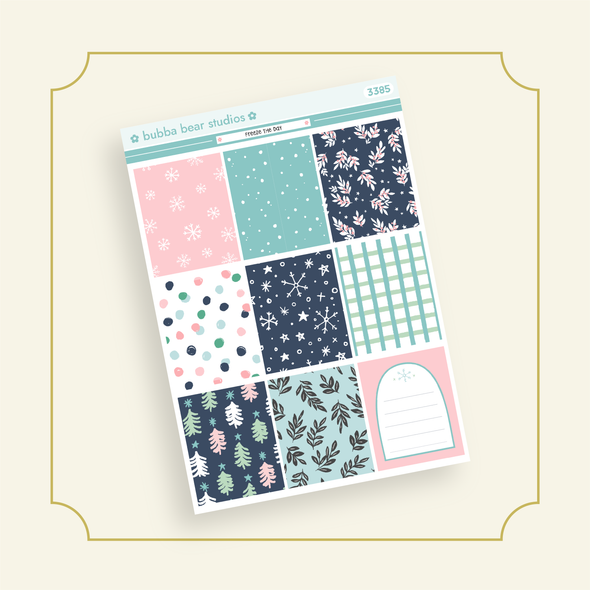 VERTICAL - Freeze The Day VERTICAL Page 1 - Full Boxes Bubba Bear Studios VERTICAL - Freeze The Day Stickers